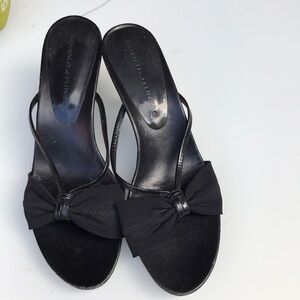 Donald J Pliner  Elegant Black Bow Women's Sandals. SZ 6